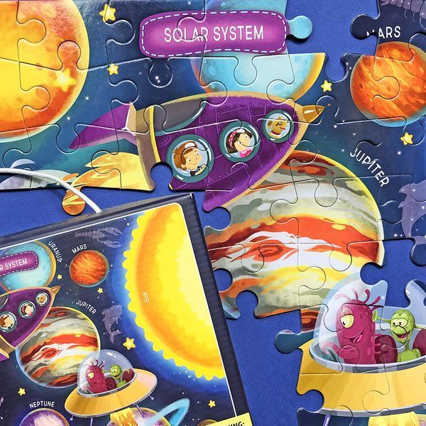 Пазл Dodo "Космос" 5+ (англ.мова) 300141 фото