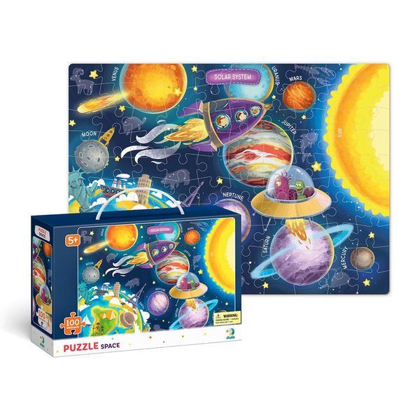 Пазл Dodo "Космос" 5+ (англ.мова) 300141 фото