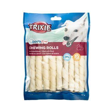 Ласощі Trixie Denta Fun Chewing Rolls для собак Паличка для чищення зубів з качкою 12 см 270 г 15 шт 4011905313979 31397***** фото