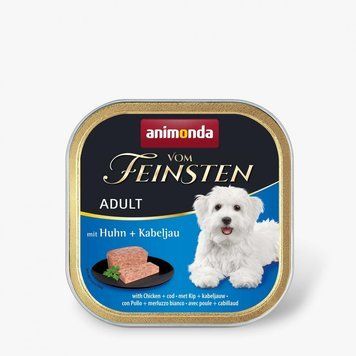 Корм вологий Vom Feinsten Adult with Chicken Cod для дорослих собак з куркою 150 г 4017721826105 AM-82320***** фото