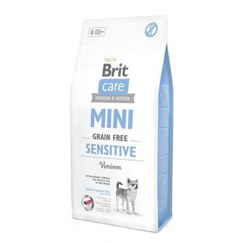 Корм сухий Brit Care Grain Free Mini Sensitive для собак мініатюрних порід з чутливим травленням з олениною 7 кг 8595602520183 170778/0183 фото