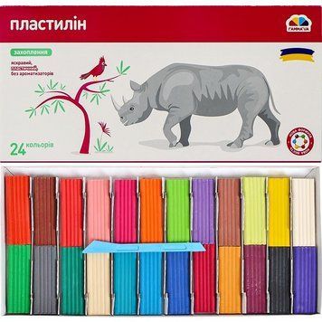 Пластилін "Захоплення" 24 кольори, 384 г "Гамма" 200316 4820219217077 200316 фото
