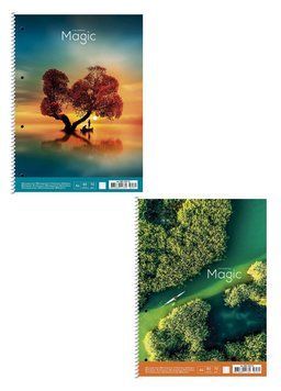 Набір 2 шт. коледж блоків. Colorful magic. Коледж блок Школярик А4 80 арк. у лінію 6521 A4-080-6521L 4823088242034 4823088242034 фото