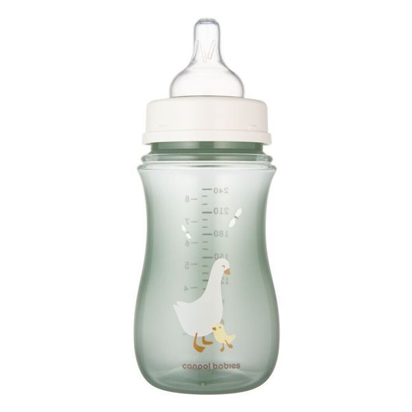 Canpol babies Пляшка антиколікова з широким отвором 240 мл Easystart - Гуси 35/245 5901691892415 фото