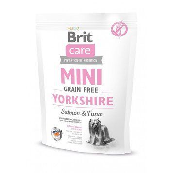 Корм сухий Brit Care Grain Free Mini Yorkshire для йоркширських тер&rsquo;єрів з лососем та тунцем 400 г 8595602520206 170780/0206 фото