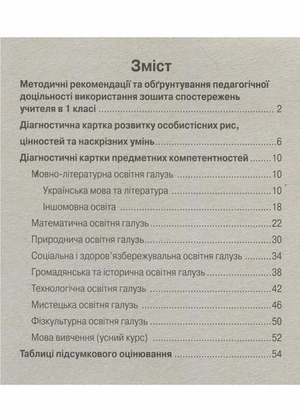 НУШ Зошит спостережень учителя. 1 клас. Оновлений РЛ376081У 9789667503499 9789667503499 фото