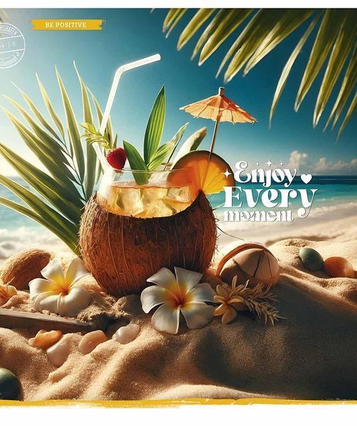 Комплект 5 шт загальних зошитів Enjoy your summer. Зошит Школярик 96 арк. у клітинку 3515 4820006470050 4820006470050_096-3515K фото