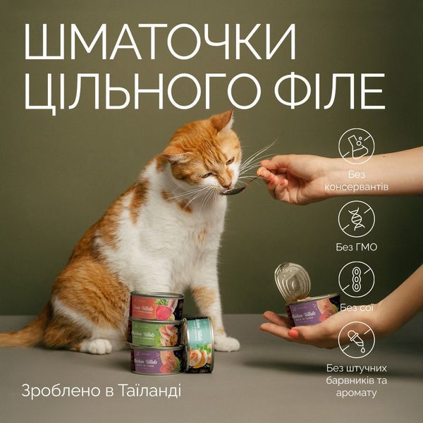 Корм вологий Savory Chicken Fillets rich in Tuna in Jelly for Adult Cats філе курки з тунцем в желе для дорослих котів, 70 г 20987 фото