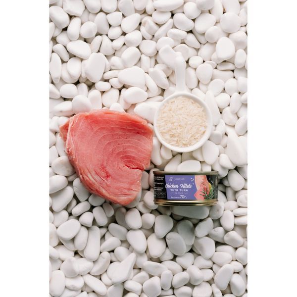 Корм вологий Savory Chicken Fillets rich in Tuna in Jelly for Adult Cats філе курки з тунцем в желе для дорослих котів, 70 г 20987 фото