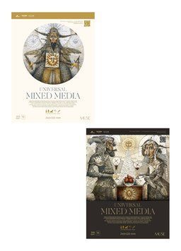 Блок для змішаних технік малювання. Набір 2 шт,. 240x320 12 арк. Професійний блок Школярик (ВД-лак) PB-GB-012-086 4823088238402 4823088238402 фото