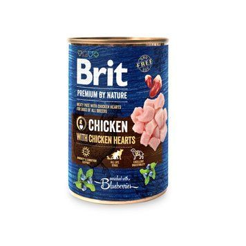 Корм вологий Brit Premium by Nature k консерви для собак з куркою та курячим серцем 400 г 8595602560356 100405/8522 фото