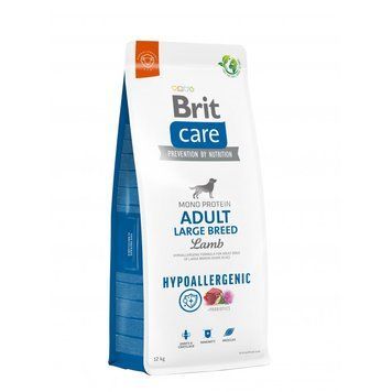 Корм сухий Brit Care Dog Hypoallergenic Adult Large Breed для собак великих порід гіпоалергенний з ягням 12 кг 8595602559077 8595602559077 фото