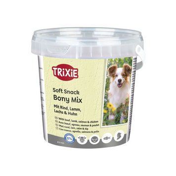 Ласощі Trixie Soft Snack Bony Mix для собак з яловичиною ягням лососем та куркою 500 г 4011905314969 4011905314969 фото