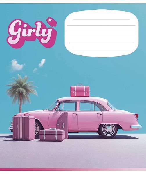 Набір 5 шт, зошит учнівський, Girly (ВД-лак). Зошит Star у лінію 24арк. 3330 4820006472115 4820006472115_9 фото