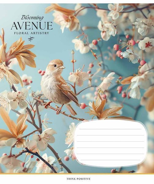 Комплект 5 шт учнівських зошитів Blooming avenue. Зошит Школярик 24 арк. у лінію 3553 4820006472115 4820006472115_024-3553L фото