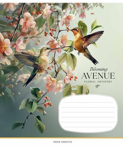 Комплект 5 шт учнівських зошитів Blooming avenue. Зошит Школярик 24 арк. у лінію 3553 4820006472115 4820006472115_024-3553L фото