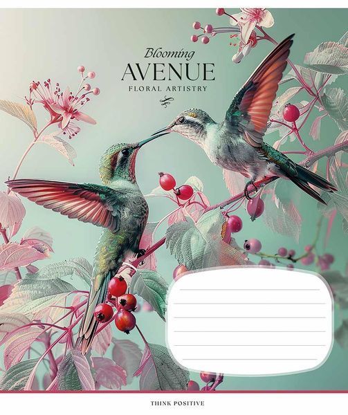 Комплект 5 шт учнівських зошитів Blooming avenue. Зошит Школярик 24 арк. у лінію 3553 4820006472115 4820006472115_024-3553L фото