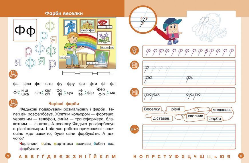Книга Українська мова. Буквар навчальний посібник для 1 класу закладів загальної середньої освіти (у 6-х частинах). Частина 6 9786170982698 фото
