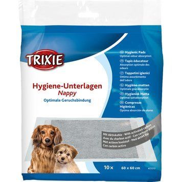 Пелюшки Trixie для собак з активованим вугіллям 60 х 60 см 10 шт 4047974233726 4047974233726 фото