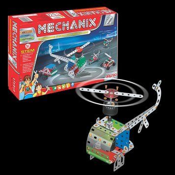 Металевий конструктор розвиваючий MECHANIX №2 (170 елм./15 моделей) Zephyr 8904136010044 1004 8904136010044 фото