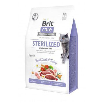 Корм сухий Brit Care Cat Grain Free Sterilized Weight Control для стерилізованих котів з надмірною вагою качка та індичка 171295/0808 фото