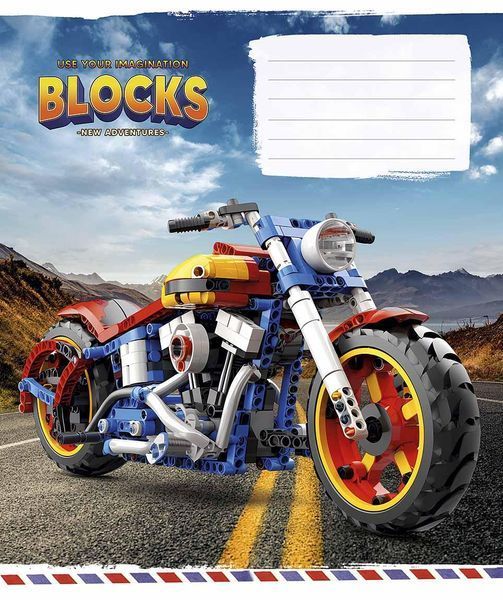 Комплект 5 шт. учнівських зошитів Lucky blocks. Зошит Школярик 12 арк. у клітинку 3400 012-3400K 4820006470432 4820006470432_19 фото