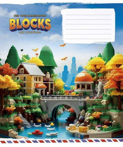 Комплект 5 шт. учнівських зошитів Lucky blocks. Зошит Школярик 12 арк. у клітинку 3400 012-3400K 4820006470432 4820006470432_19 фото