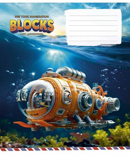Комплект 5 шт. учнівських зошитів Lucky blocks. Зошит Школярик 12 арк. у клітинку 3400 012-3400K 4820006470432 4820006470432_19 фото