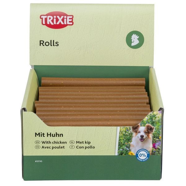 Ласощі Trixie для собак Палички жувальна з куркою 17 см 65г 50 шт 4011905317458 4011905317458 фото