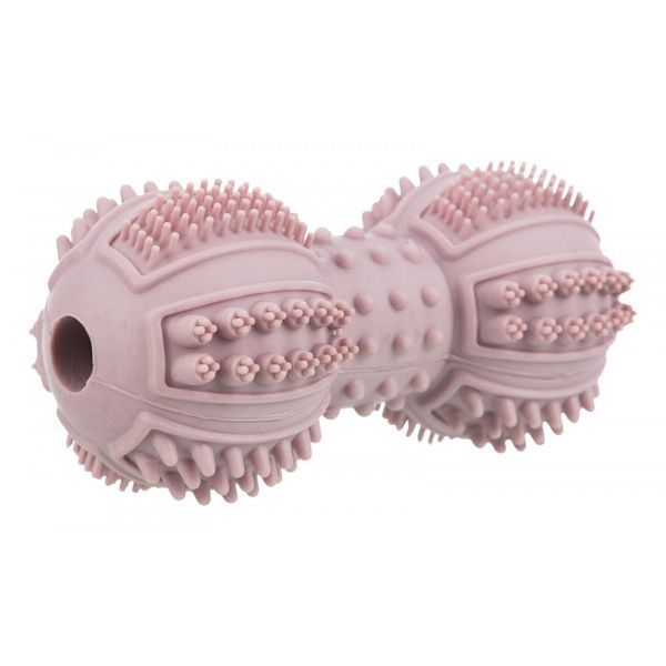 Іграшка Trixie Junior Dumbbell для цуценят Гантель шипована гума рожева 9 см 4011905333434 4011905333434_1 фото