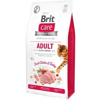 Корм сухий Brit Care Cat Grain Free Adult Activity Support для вуличних та дорослих котів філе індички та курки 7 кг 171297/0815 фото