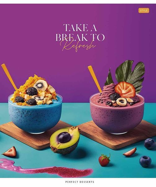 Набір 5 шт, зошит загальний, Take a break to refresh (УФ-лак). Зошит Star у лінію 48 арк. 3281 4820006476458 4820006476458_6 фото
