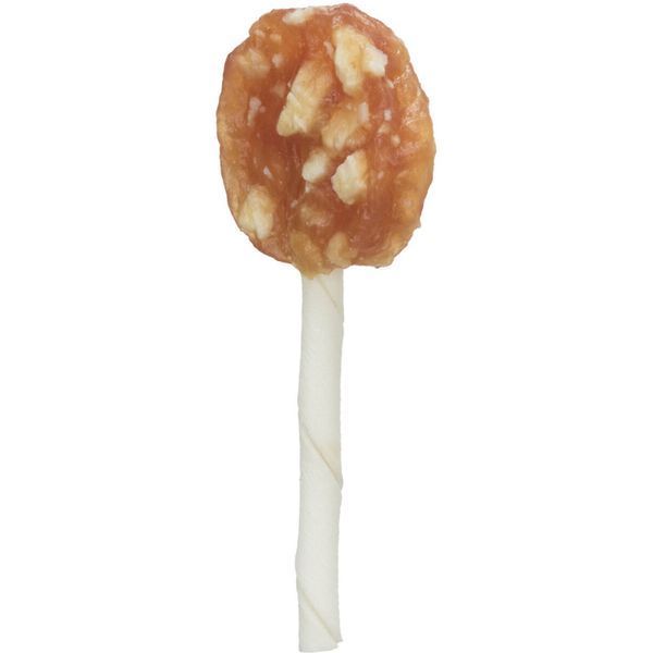 Ласощі Trixie Chicken Cheese Lolly bulk для собак Сирний льодяник з куркою брутто 10 см 20 г 4053032447998 315432***** фото