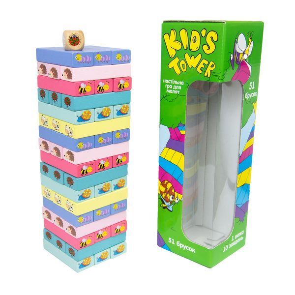Гра Strateg Kid's Tower дженга українською мовою (30863) 4820220562524 30863 фото