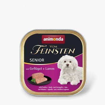 Корм влажный Vom Feinsten Senior with Poultry Lamb для літніх собак з птицею і ягнятиною 150 г 4017721826129 AM-82623 фото