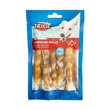 Ласощі Trixie Denta Fun для собак Паличка для чищення зубів з м'ясом буйвола 12 см 70 г 5 шт 4011905313887 4011905313887 фото