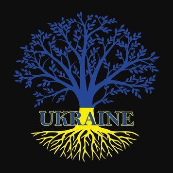 Полотно на картоні з контуром, Патріотичні, &bdquo;Ukraine&ldquo;, 30х30, бавовна, акрил, ROSA START GPA284601 4823098531982 4823098531982 фото