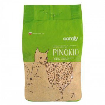 Наповнювач Comfy для котячого туалету гігієнічний деревинний Pinokio 7 л 5905546142427 5905546142427 фото