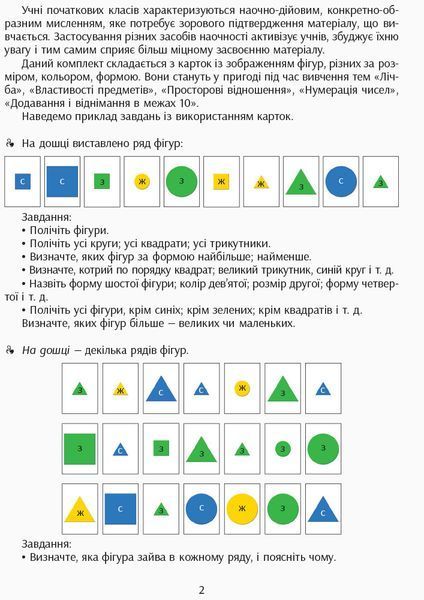 Форма. Колiр. Розмiр. Набiр фiгур на магнiтах. 9789667491734 фото