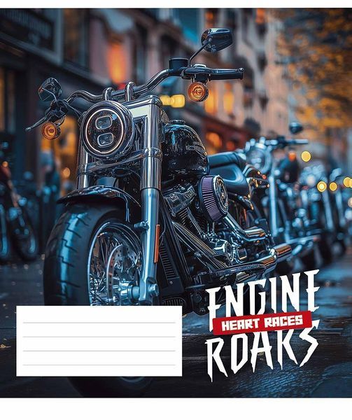 Комплект 5 шт загальних зошитів Engine roars heart races. Зошит Школярик 36 арк. у лінію 3520 4823088231274 4823088231274_036-3520L фото