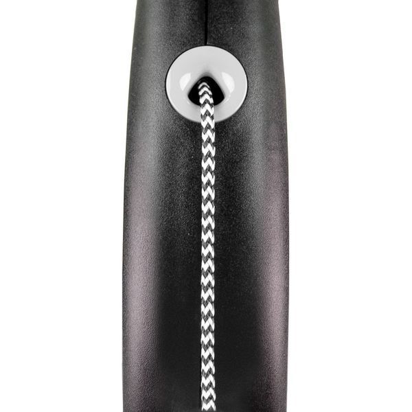 Повідець-рулетка Flexi для собак Black Design трос чорна розмір S 5 м/12 кг 4000498033302 4000498033302 фото