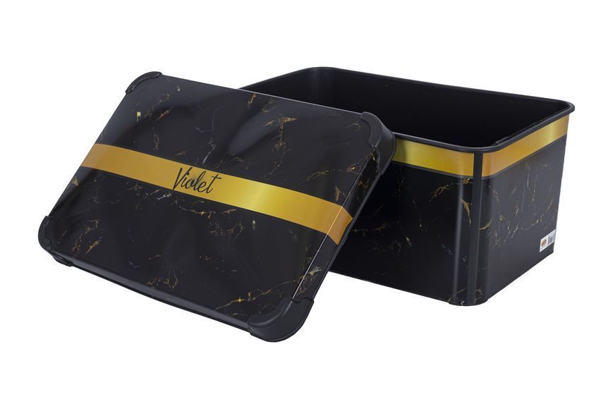 Контейнер VIOLET HOUSE DECOR Marble BLACK (6638135) 8690066381353 8690066381353 фото
