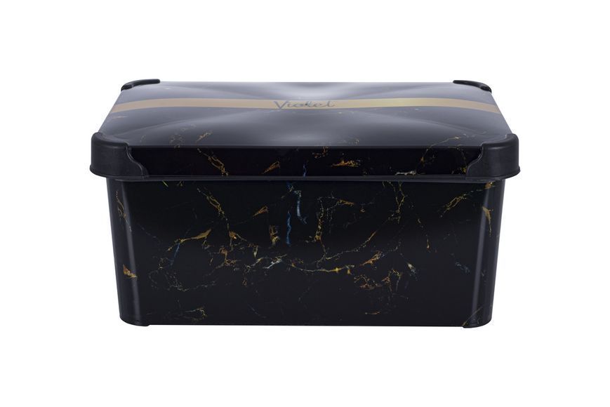 Контейнер VIOLET HOUSE DECOR Marble BLACK (6638135) 8690066381353 8690066381353 фото