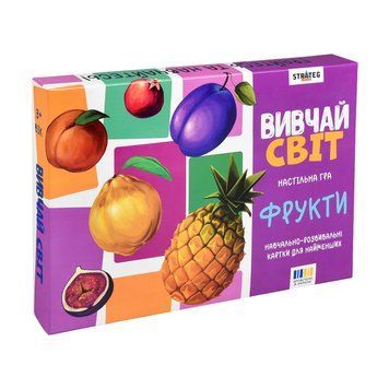 Настільна гра "Вивчай світ. Фрукти" українською мовою (30805) 4823113885588 30805 фото