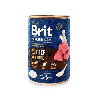 Корм вологий Brit Premium by Nature k консерви для собак з яловичиною і тельбухами 400 г 8595602561810 100411/8584 фото