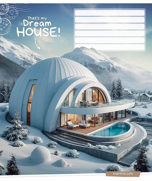 Зошит учнівський, набір 5 шт, Dream house ВД-лак. Зошит Star у клітинку 18 арк. 3530 4820006472085 4820006472085_018-3530K фото