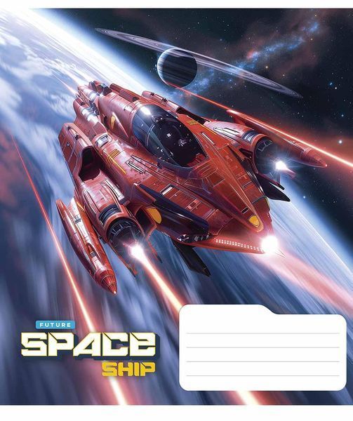 Набір 5 шт, зошит учнівський, Space ship. Зошит Star у клітинку 36 арк. 3435 4823088231861 4823088231861_036-3435K фото