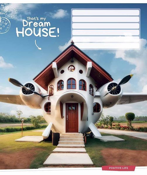 Зошит учнівський, набір 5 шт, Dream house ВД-лак. Зошит Star у клітинку 18 арк. 3530 4820006472085 4820006472085_018-3530K фото