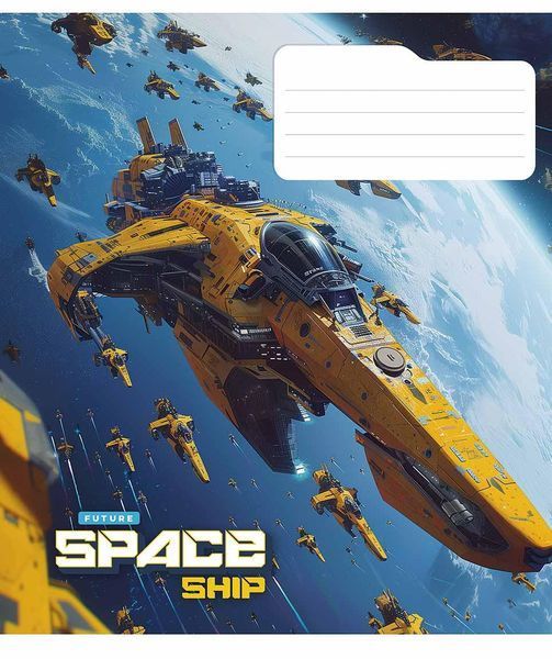 Набір 5 шт, зошит учнівський, Space ship. Зошит Star у клітинку 36 арк. 3435 4823088231861 4823088231861_036-3435K фото