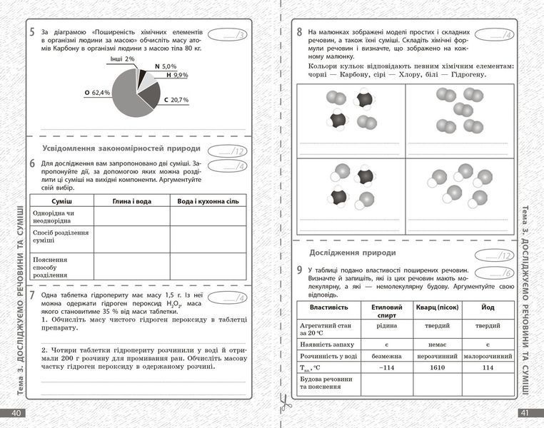 Книга Хімія. 7 кл : поточне та підсумкове оцінювання за групами результатів Ранок Автор - Недоруб О. Т817068У 9786170999603 9786170999603 фото